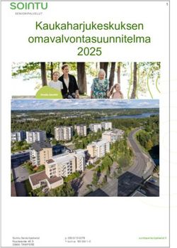 Kaukaharjukeskuksen omavalvontasuunnitelma 2025