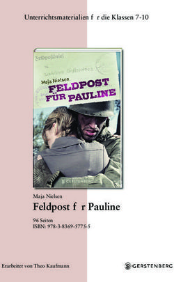 Feldpost f&uuml;r Pauline - Unterrichtsmaterialien f&uuml;r die Klassen 7-10 - Maja Nielsen